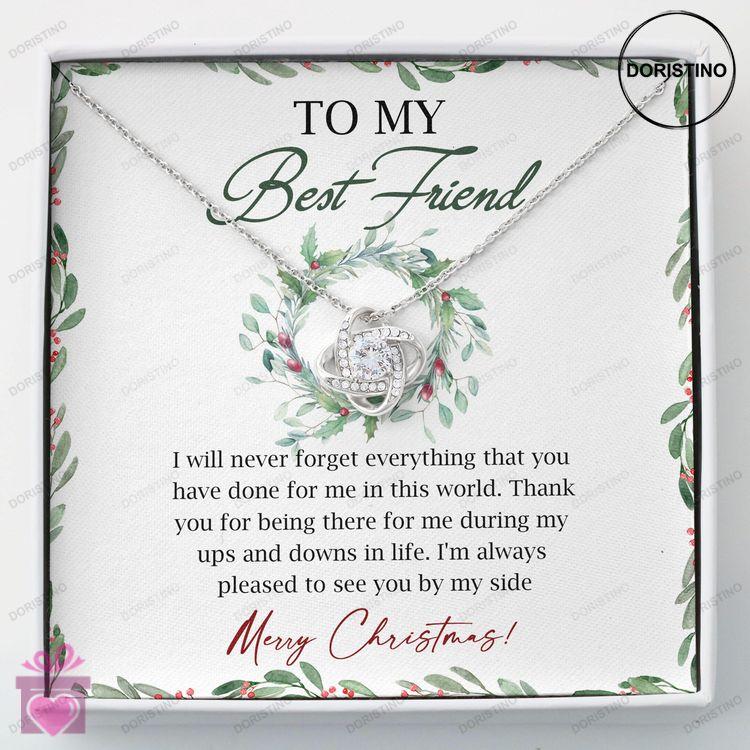 Best Friend Necklace Love Knots  To My Best Friend Necklace Christmas Gift For Bff Doristino Limited Edition Necklace